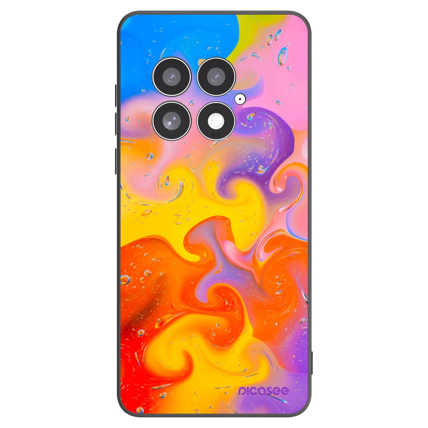 Picasee fekete szilikon tok az alábbi mobiltelefonokra OnePlus 13 5G - Bubbles
