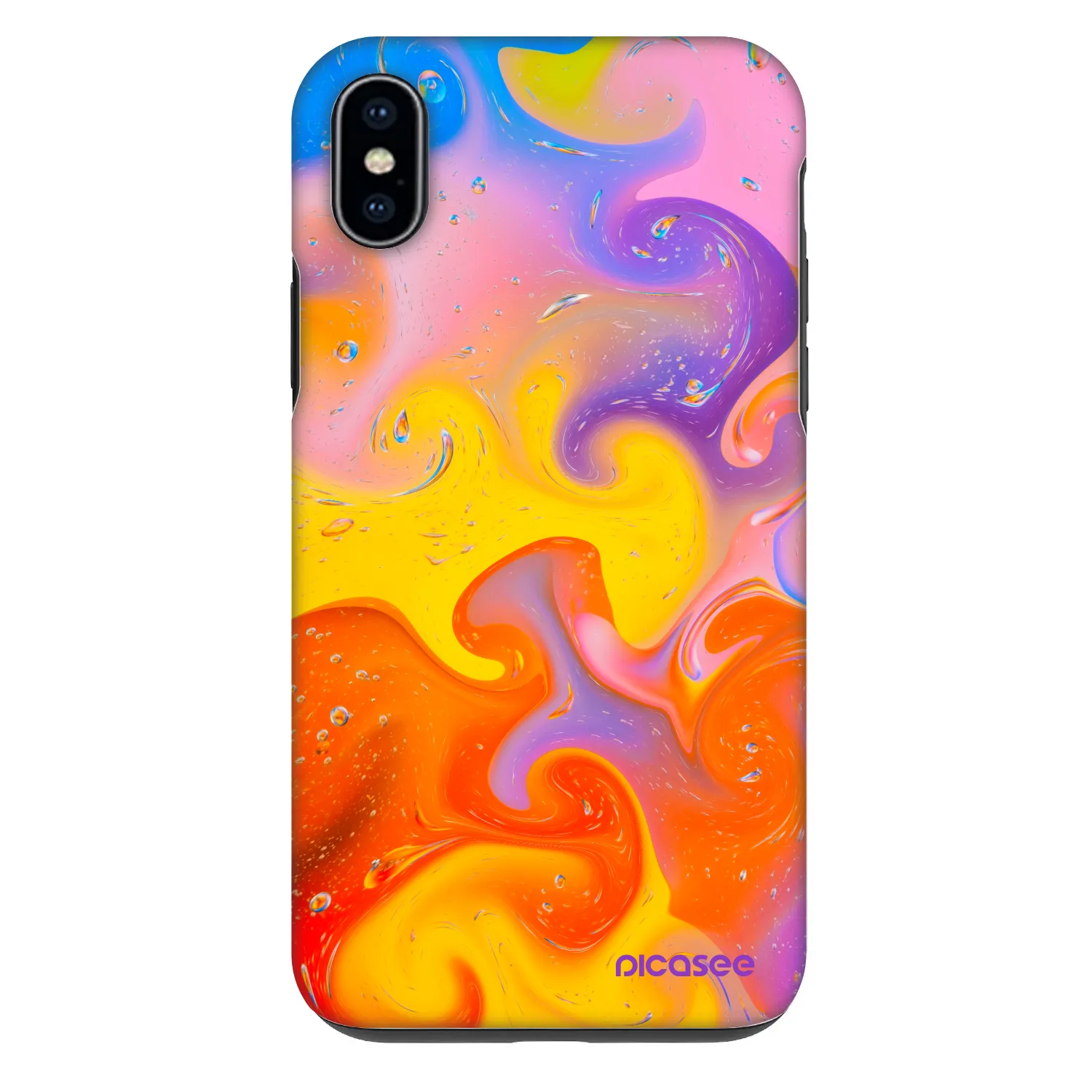 Picasee Fashion Case Apple iPhone XS Max - Bubbles
