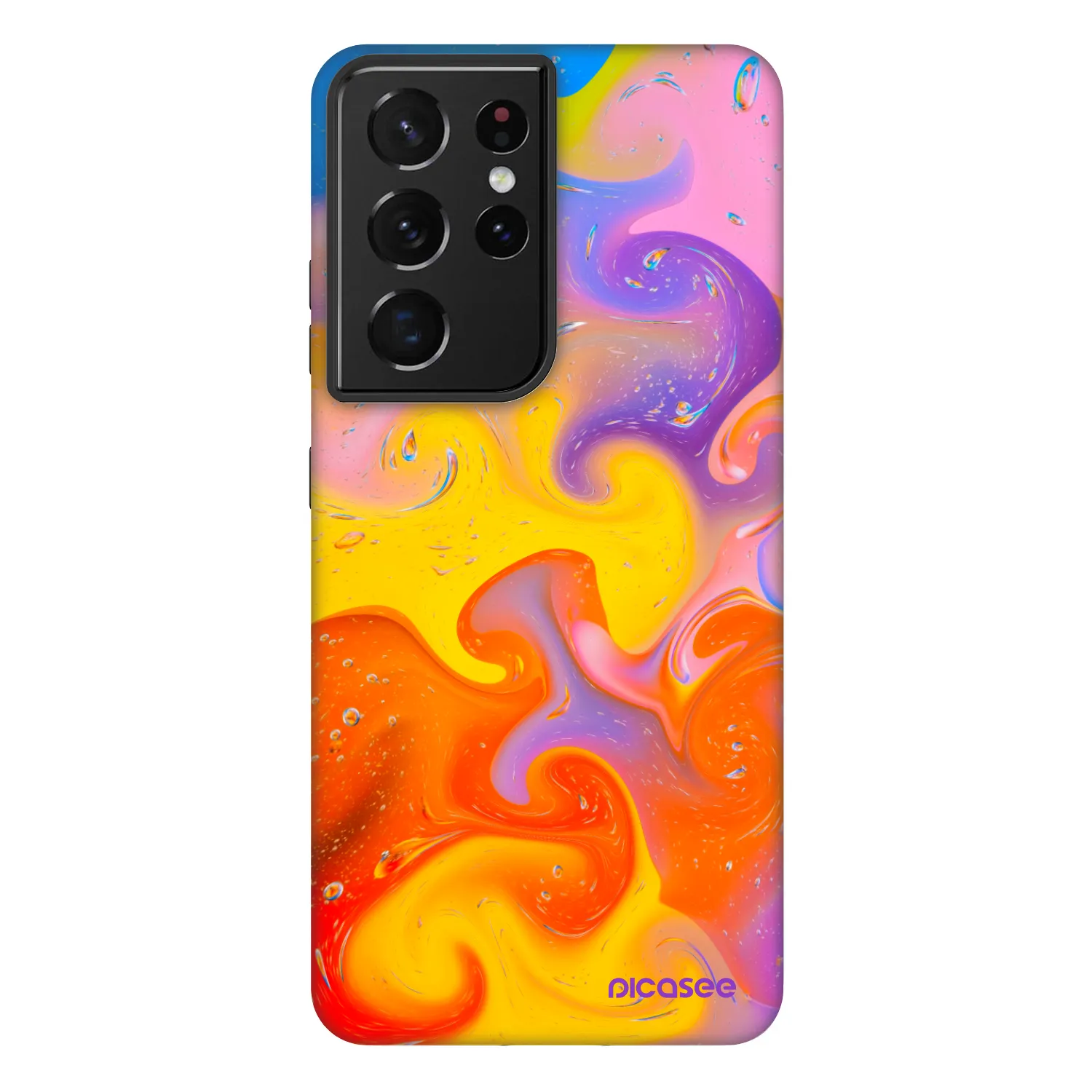 Picasee Fashion Case Samsung Galaxy S21 Ultra 5G G998B - Bubbles