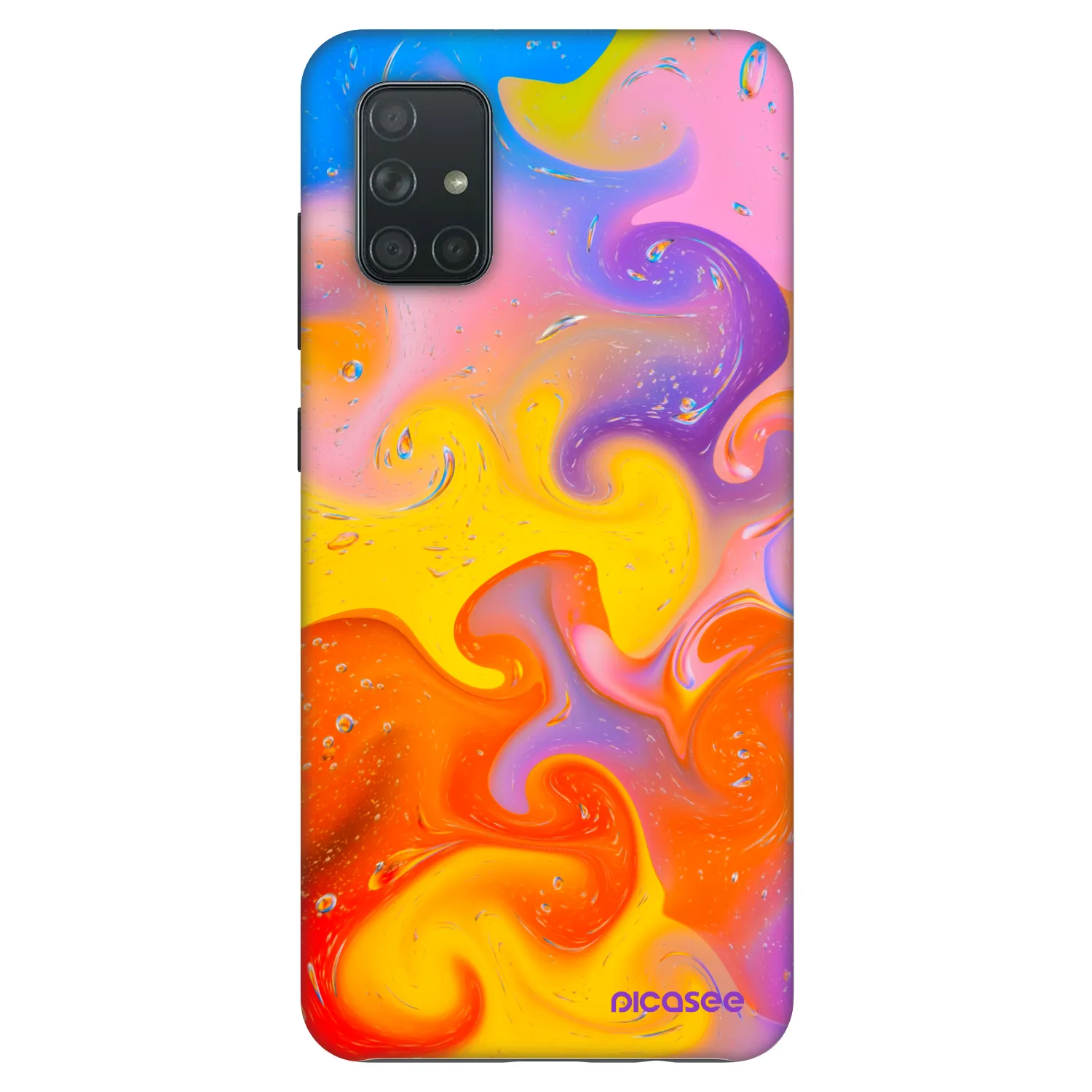 Picasee Fashion Case Samsung Galaxy A71 A715F - Bubbles