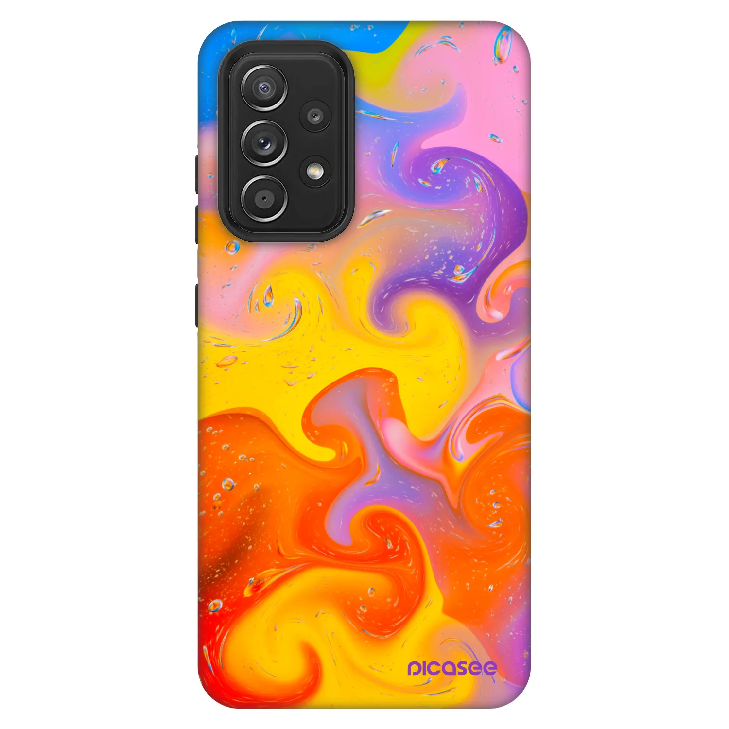 Picasee Fashion Case Samsung Galaxy A52s 5G A528B - Bubbles