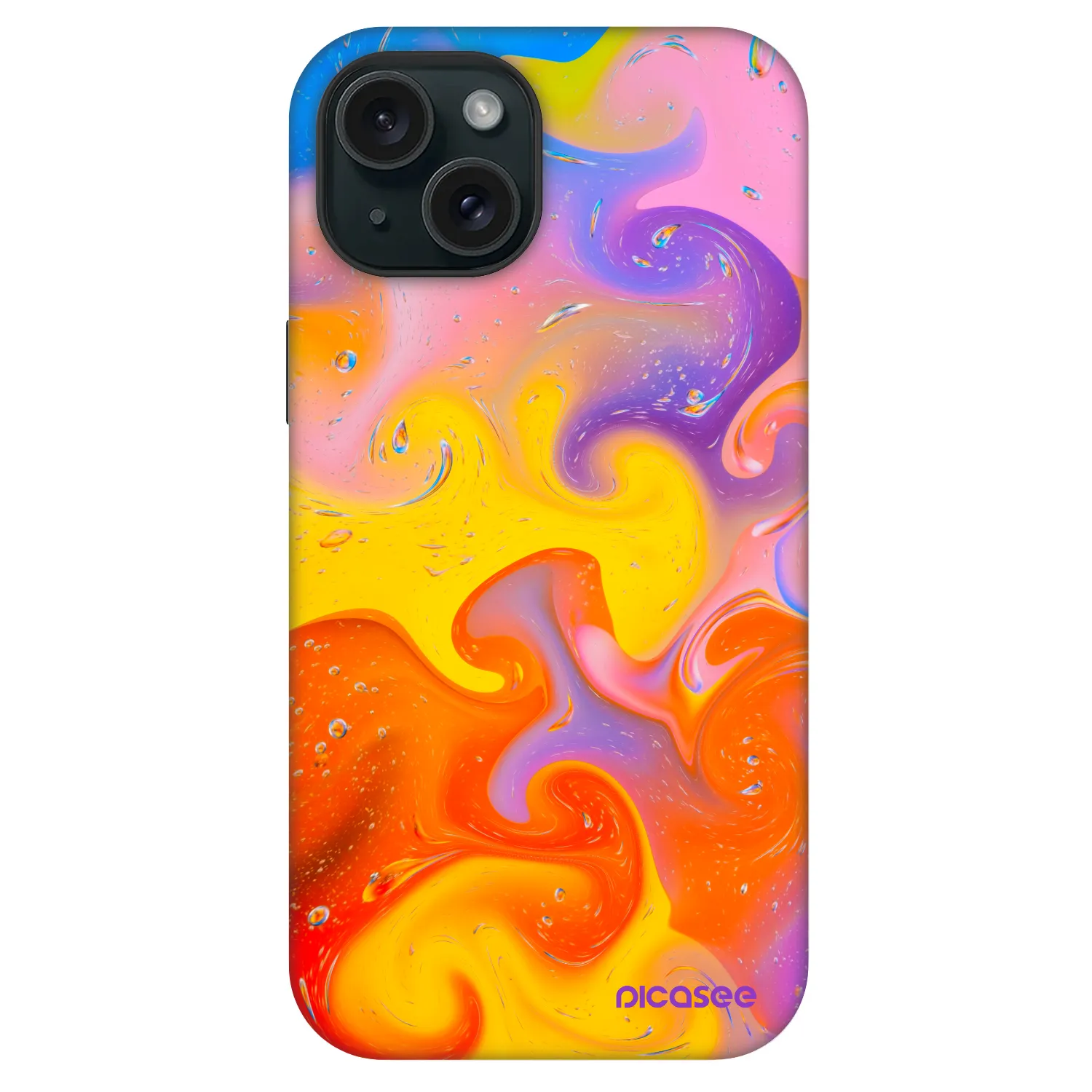 Picasee Fashion Case MagSafe Apple iPhone 15 - Bubbles