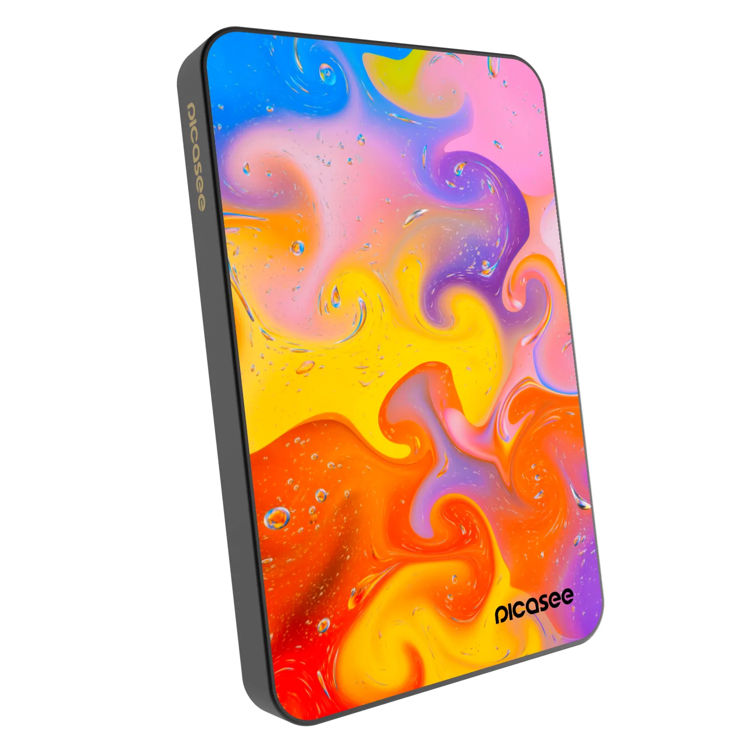 Picasee Powerbank MagSafe 5 000 mAh Szürke - Bubbles