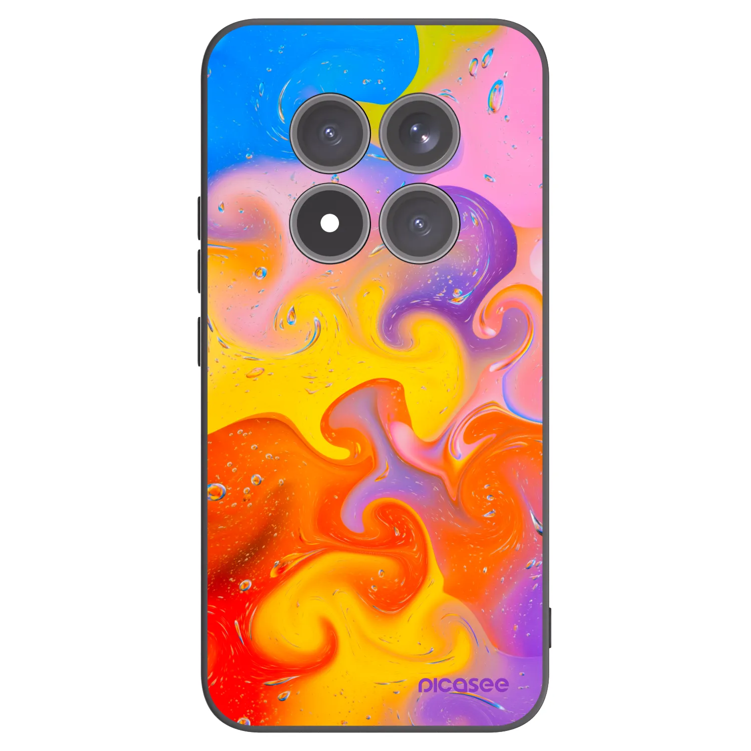 Picasee fekete szilikon tok az alábbi mobiltelefonokra Xiaomi Redmi Note 15 Pro+ - Bubbles