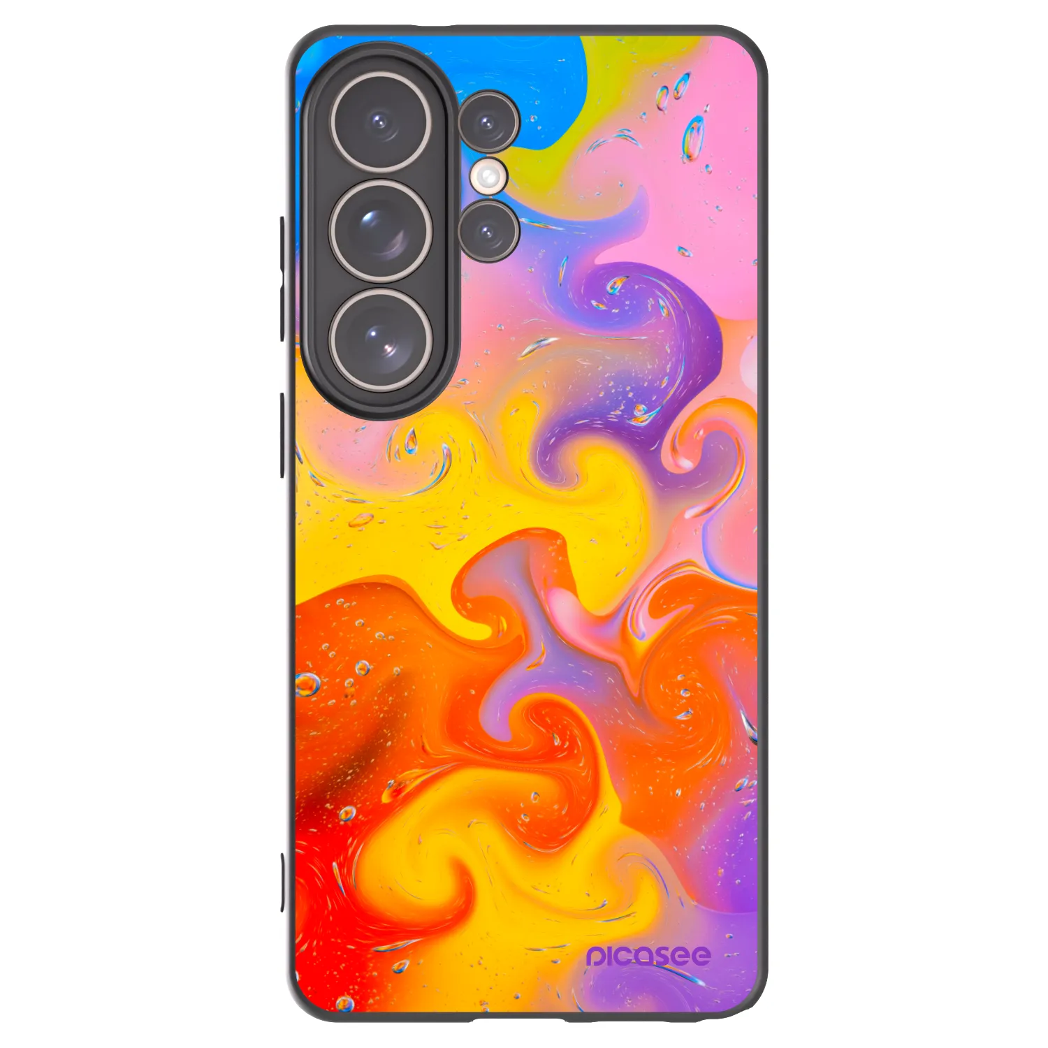 Picasee fekete szilikon tok az alábbi mobiltelefonokra Samsung Galaxy S26 Ultra - Bubbles