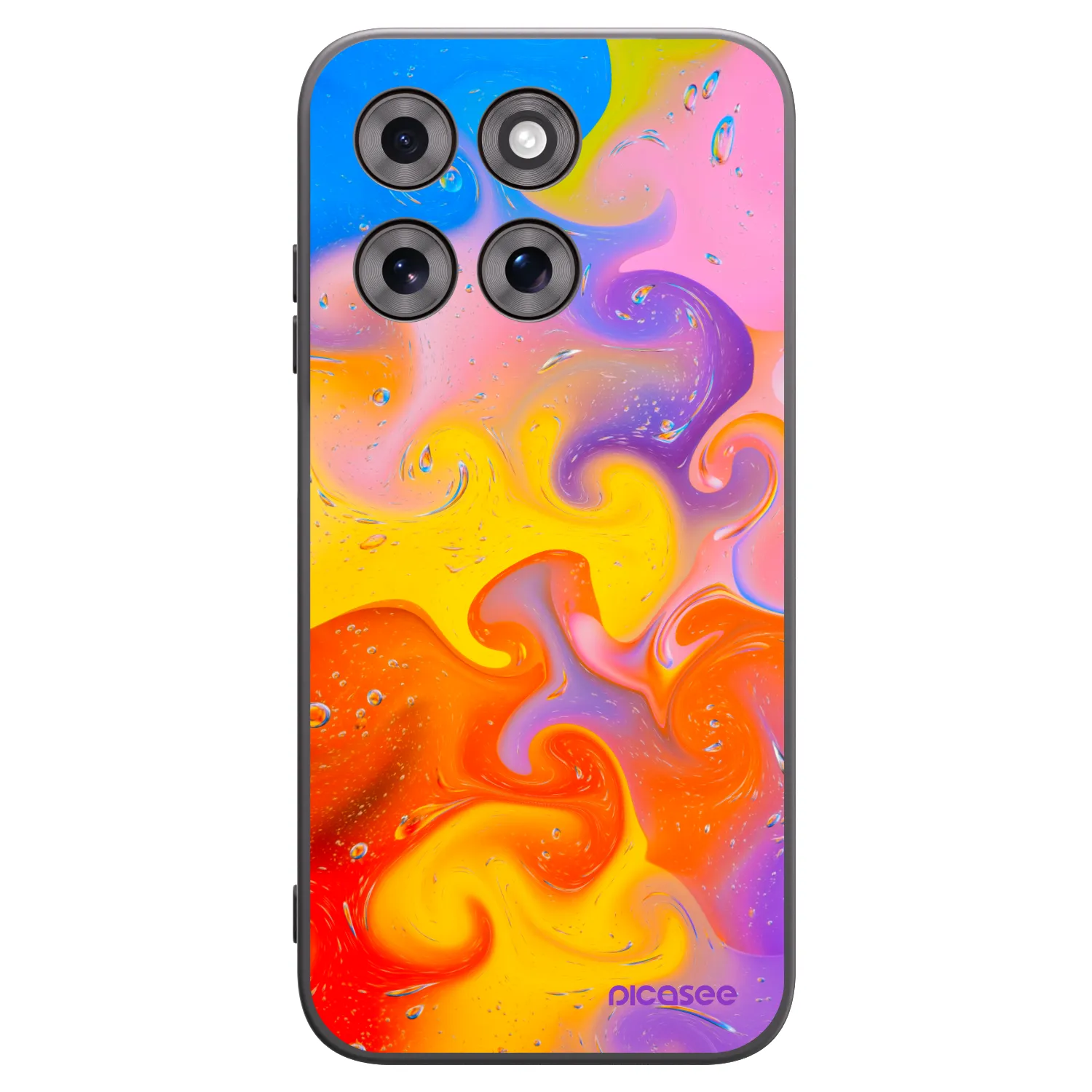 Picasee fekete szilikon tok az alábbi mobiltelefonokra Motorola Moto G77 - Bubbles