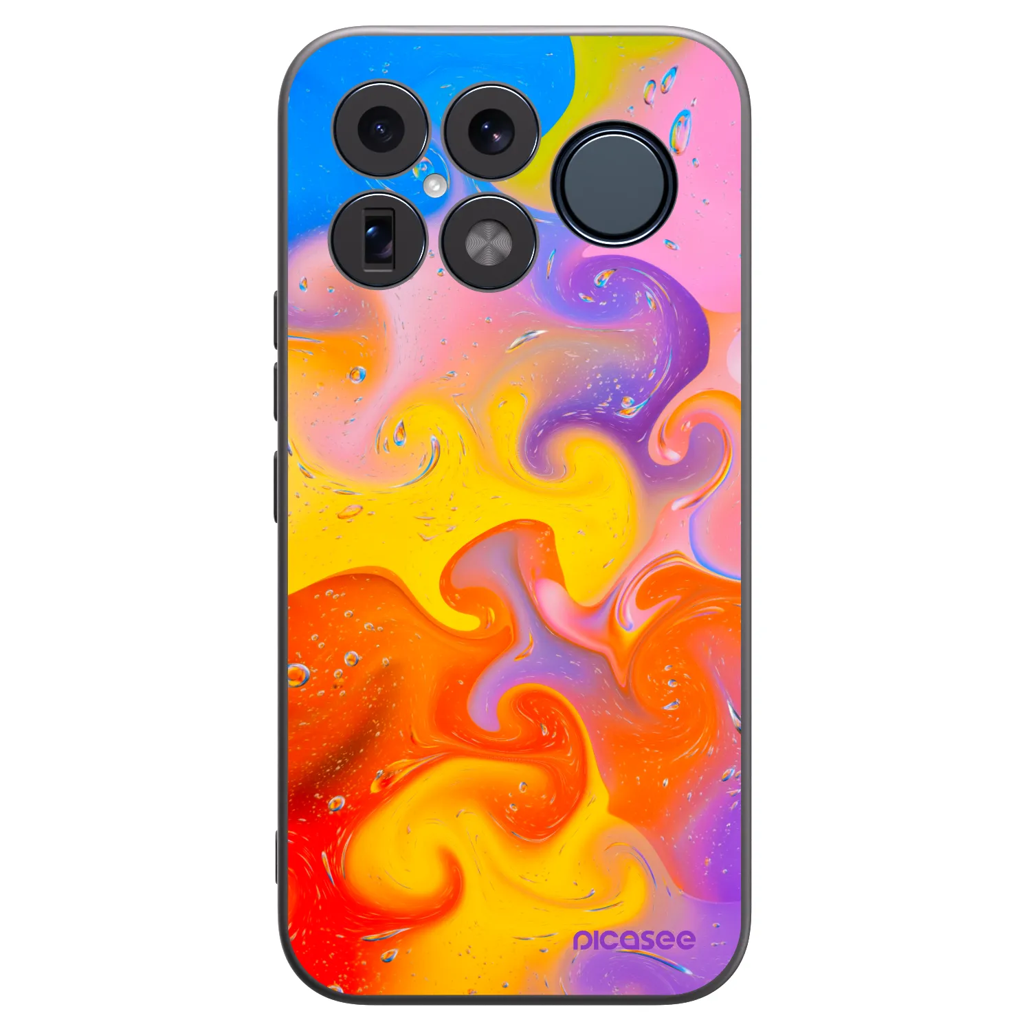 Picasee fekete szilikon tok az alábbi mobiltelefonokra Xiaomi Poco F8 Ultra - Bubbles