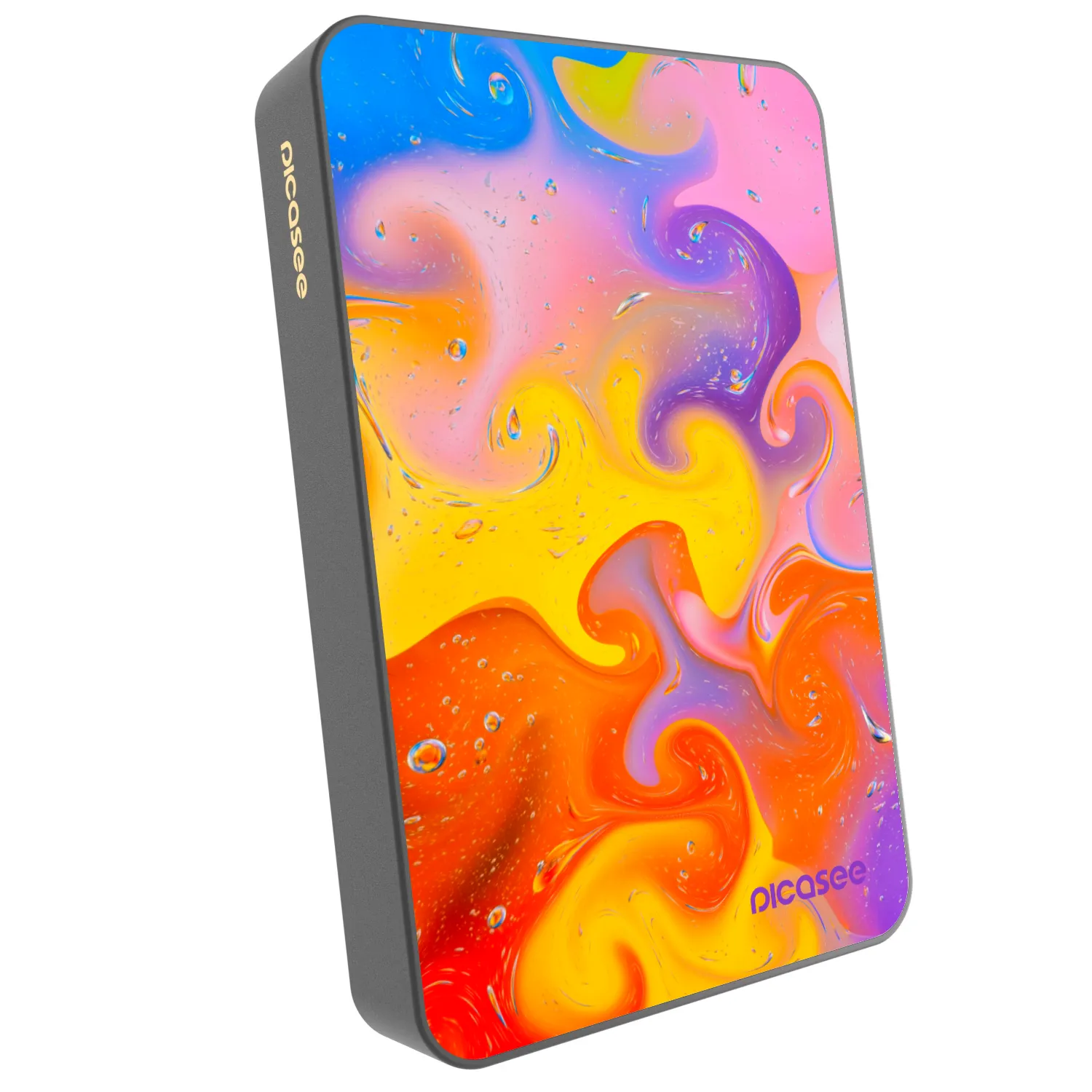 Picasee Powerbank MagSafe 10 000 mAh Szürke - Bubbles