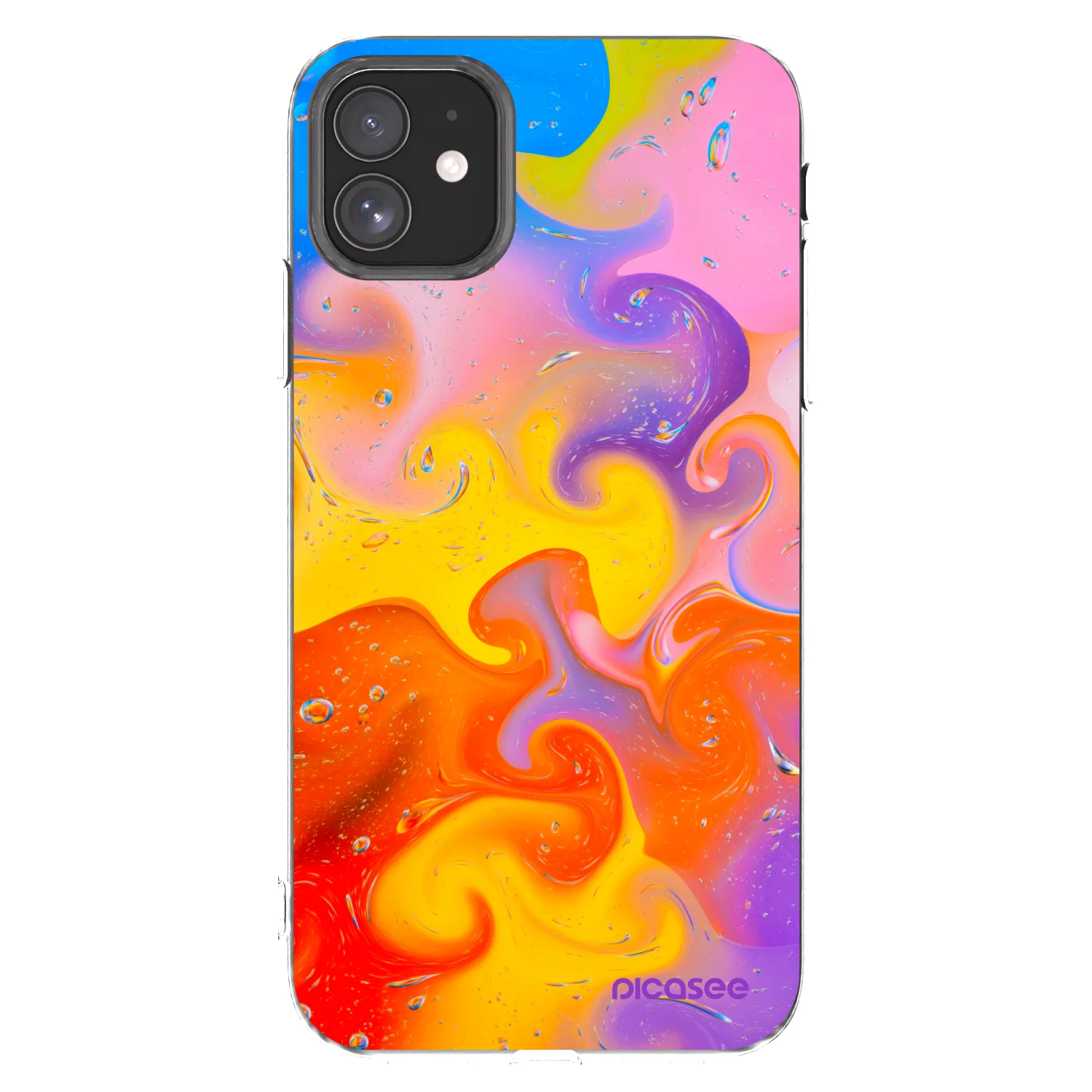 Picasee átlátszó szilikon tok az alábbi mobiltelefonokra Apple iPhone 11 - Bubbles