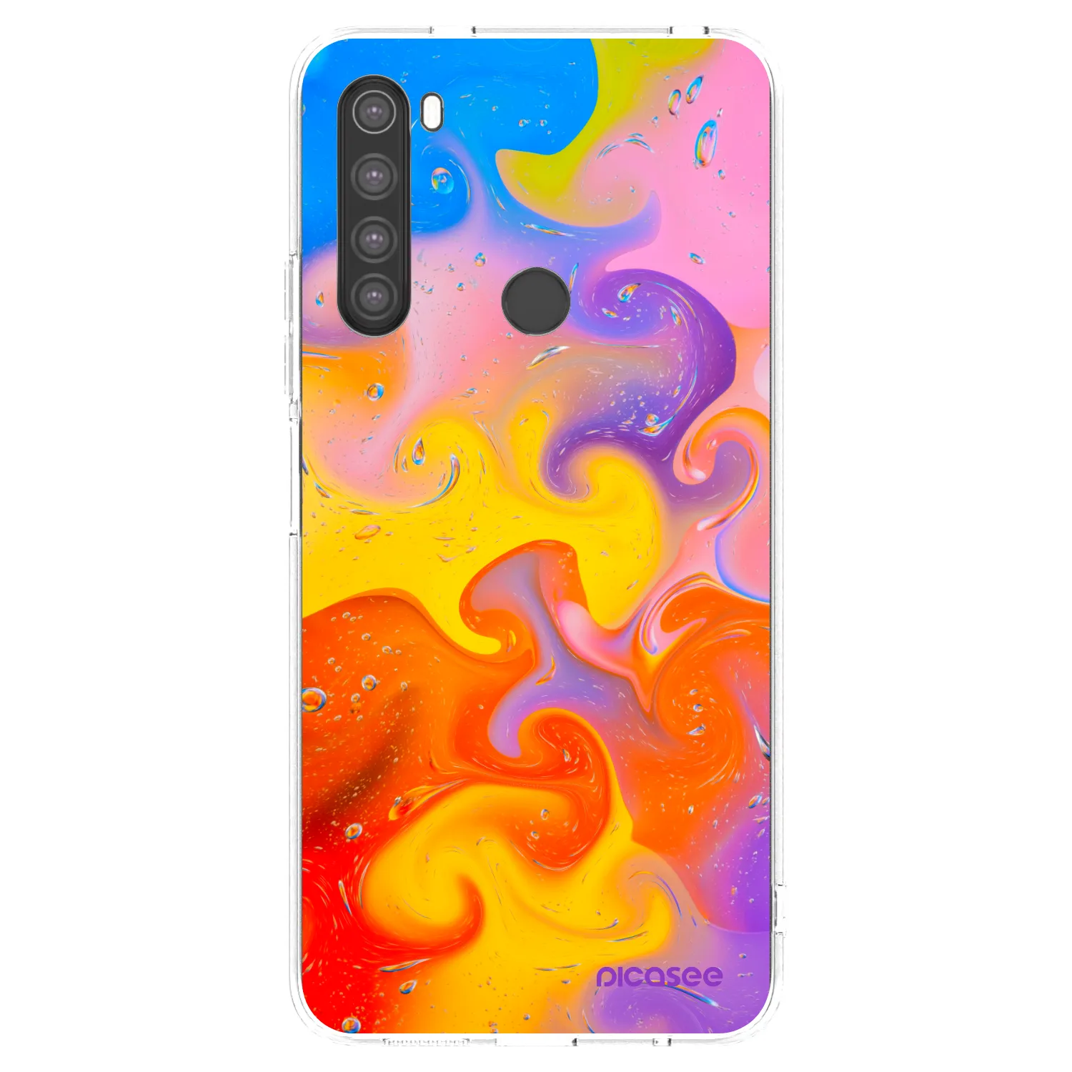 Picasee átlátszó szilikon tok az alábbi mobiltelefonokra Xiaomi Redmi Note 8 - Bubbles