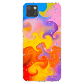 Picasee átlátszó szilikon tok az alábbi mobiltelefonokra Huawei Y5P - Bubbles