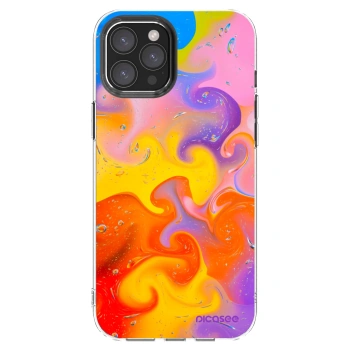 Picasee átlátszó szilikon tok az alábbi mobiltelefonokra Apple iPhone 12 Pro Max - Bubbles