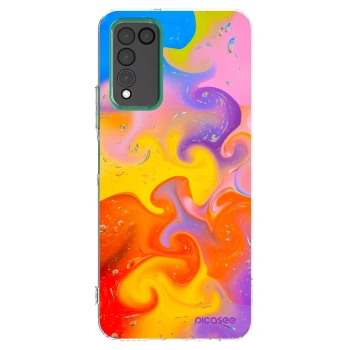 Picasee átlátszó szilikon tok az alábbi mobiltelefonokra Honor 10X Lite - Bubbles