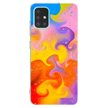 Picasee átlátszó szilikon tok az alábbi mobiltelefonokra Samsung Galaxy M31s - Bubbles