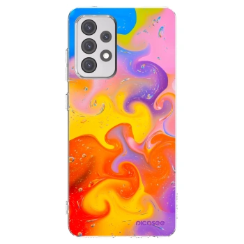 Picasee átlátszó szilikon tok az alábbi mobiltelefonokra Samsung Galaxy A52 5G A525F - Bubbles