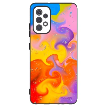 Picasee fekete szilikon tok az alábbi mobiltelefonokra Samsung Galaxy A32 5G A326B - Bubbles