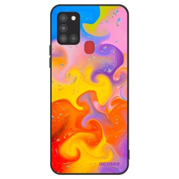 Szilikon tok erre a típusra Samsung Galaxy A21s - Bubbles