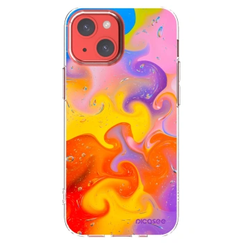 Picasee átlátszó szilikon tok az alábbi mobiltelefonokra Apple iPhone 13 mini - Bubbles