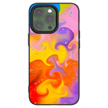 Picasee fekete szilikon tok az alábbi mobiltelefonokra Apple iPhone 13 Pro - Bubbles
