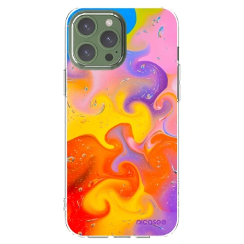 Picasee átlátszó szilikon tok az alábbi mobiltelefonokra Apple iPhone 13 Pro Max - Bubbles