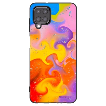 Picasee fekete szilikon tok az alábbi mobiltelefonokra Samsung Galaxy M12 M127F - Bubbles