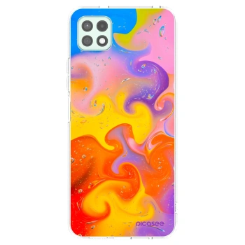 Picasee átlátszó szilikon tok az alábbi mobiltelefonokra Samsung Galaxy A22 A226B 5G - Bubbles