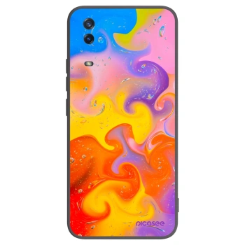 Picasee fekete szilikon tok az alábbi mobiltelefonokra Vivo Y11s - Bubbles