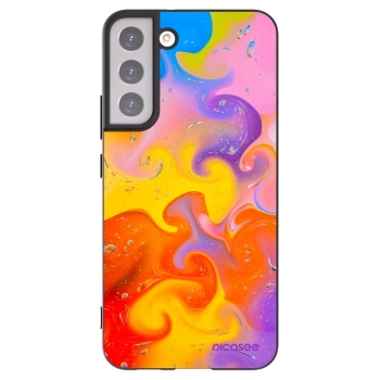 Picasee fekete szilikon tok az alábbi mobiltelefonokra Samsung Galaxy S22+ 5G - Bubbles