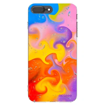 Picasee átlátszó szilikon tok az alábbi mobiltelefonokra Apple iPhone 8 Plus - Bubbles