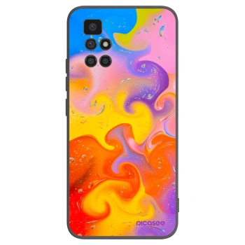 Picasee fekete szilikon tok az alábbi mobiltelefonokra Xiaomi Redmi 10 (2022) - Bubbles