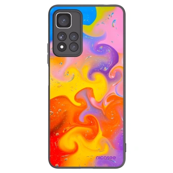 Picasee fekete szilikon tok az alábbi mobiltelefonokra Xiaomi Redmi Note 11 Pro+ 5G - Bubbles