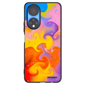Picasee fekete szilikon tok az alábbi mobiltelefonokra Honor X7 - Bubbles
