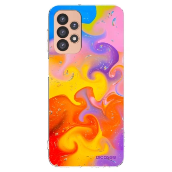 Picasee átlátszó szilikon tok az alábbi mobiltelefonokra Samsung Galaxy A23 A236B 5G - Bubbles