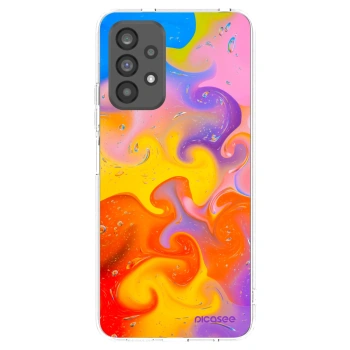 Picasee átlátszó szilikon tok az alábbi mobiltelefonokra Samsung Galaxy A73 5G - Bubbles