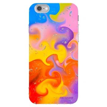 Picasee átlátszó szilikon tok az alábbi mobiltelefonokra Apple iPhone 6/6S - Bubbles