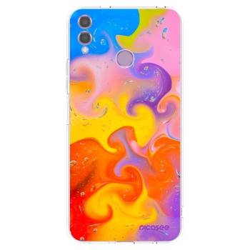 Picasee átlátszó szilikon tok az alábbi mobiltelefonokra Honor 8X - Bubbles