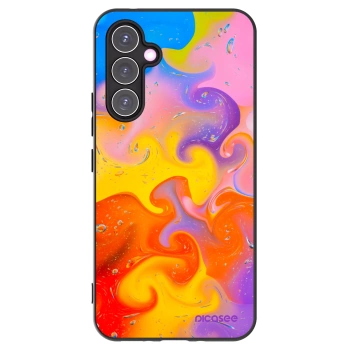 Picasee fekete szilikon tok az alábbi mobiltelefonokra Samsung Galaxy A54 5G A546B - Bubbles
