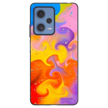 Picasee fekete szilikon tok az alábbi mobiltelefonokra Xiaomi Redmi Note 12 Pro 5G - Bubbles