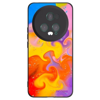 Picasee fekete szilikon tok az alábbi mobiltelefonokra Honor Magic5 Pro - Bubbles