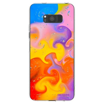 Picasee átlátszó szilikon tok az alábbi mobiltelefonokra Samsung Galaxy S8 G950F - Bubbles