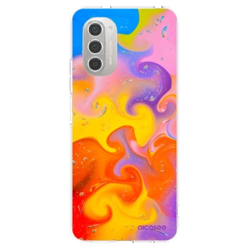 Picasee átlátszó szilikon tok az alábbi mobiltelefonokra Motorola Moto G51 - Bubbles