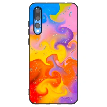 Picasee fekete szilikon tok az alábbi mobiltelefonokra Huawei P20 Pro - Bubbles