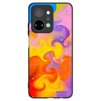 Picasee fekete szilikon tok az alábbi mobiltelefonokra Honor X7a - Bubbles