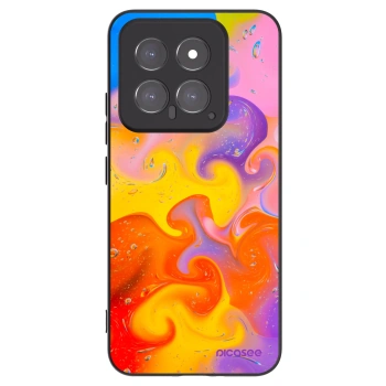 Picasee fekete szilikon tok az alábbi mobiltelefonokra Xiaomi 14 - Bubbles