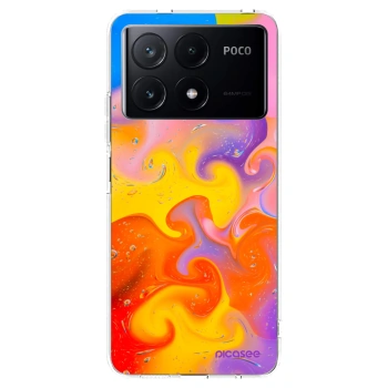 Picasee átlátszó szilikon tok az alábbi mobiltelefonokra Xiaomi Poco X6 Pro - Bubbles
