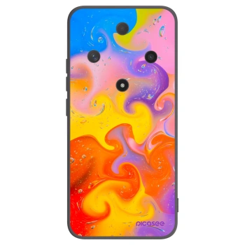 Picasee fekete szilikon tok az alábbi mobiltelefonokra Honor Magic6 Lite 5G - Bubbles
