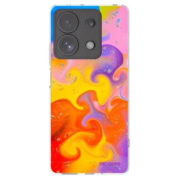 Picasee átlátszó szilikon tok az alábbi mobiltelefonokra Xiaomi Redmi Note 13 Pro 4G - Bubbles