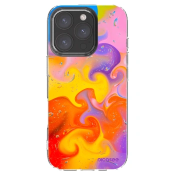 Picasee átlátszó szilikon tok az alábbi mobiltelefonokra Apple iPhone 16 Pro - Bubbles