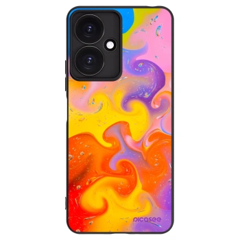 Picasee fekete szilikon tok az alábbi mobiltelefonokra Xiaomi Redmi 13C 5G - Bubbles