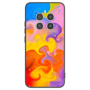 Picasee fekete szilikon tok az alábbi mobiltelefonokra Realme 12 Pro 5G - Bubbles